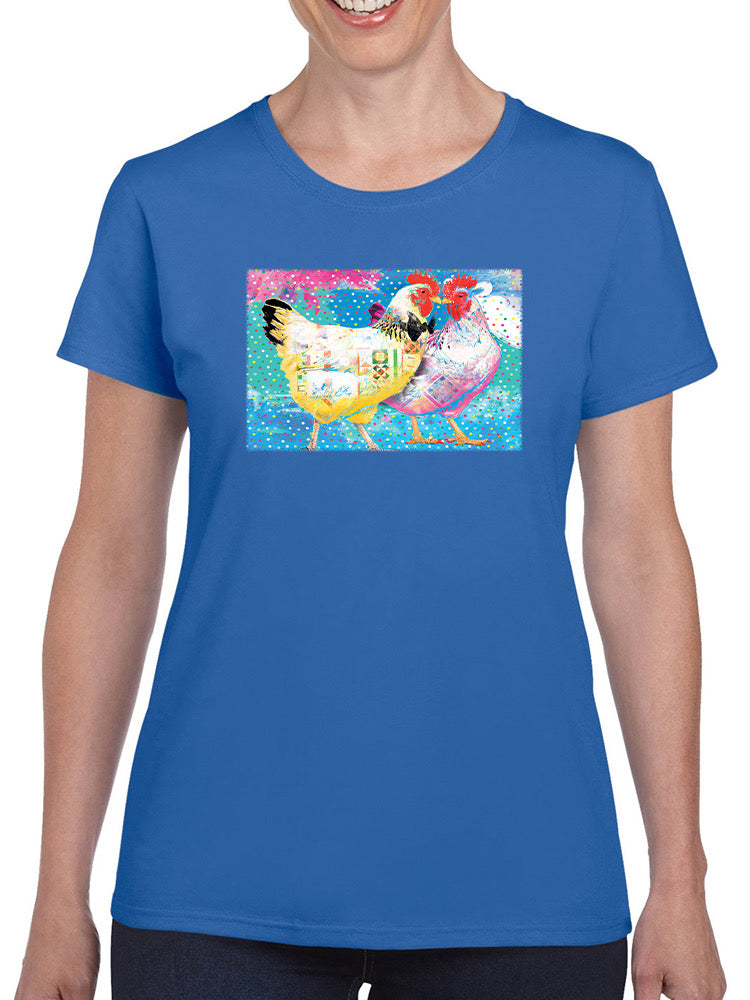 Elegant Chickens T-shirt -Porter Hastings Designs