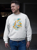 Urban Graffiti Fish Hoodie -Porter Hastings Designs