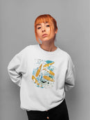 Urban Graffiti Fish Hoodie -Porter Hastings Designs