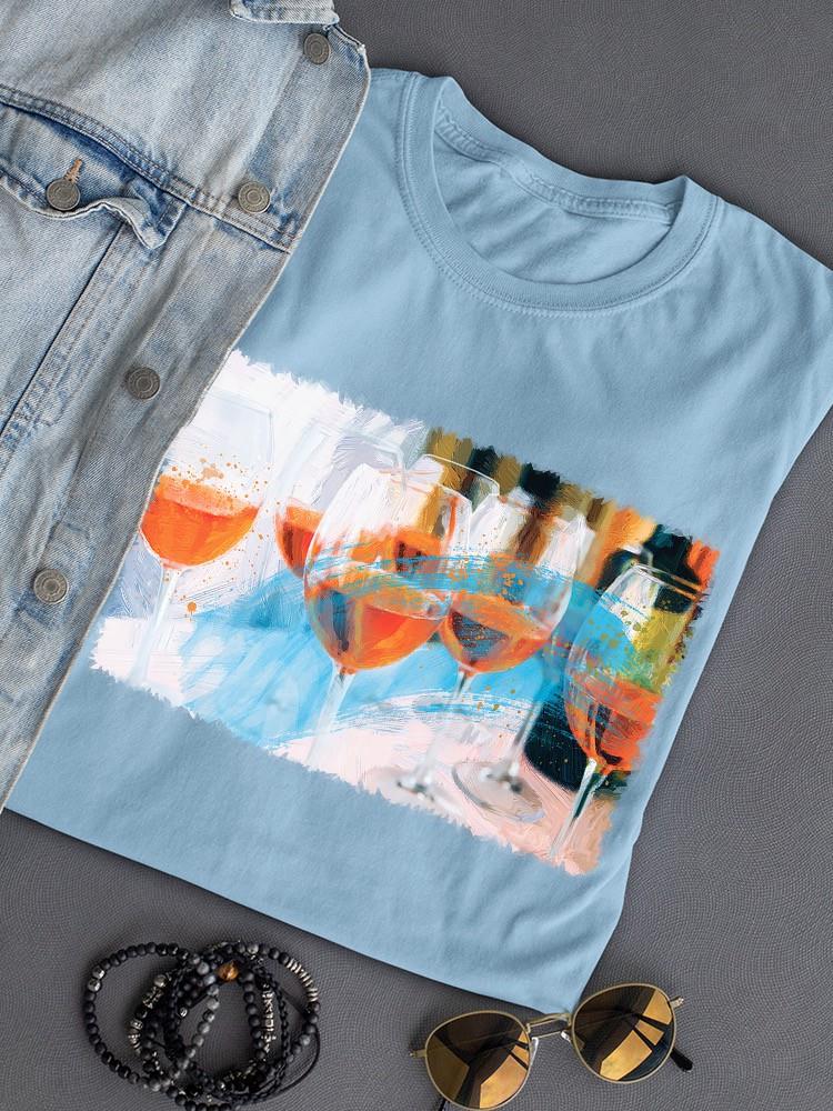 Wine Glasses T-shirt -Porter Hastings Designs