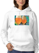 Two Wine Glasses Hoodie -Porter Hastings Designs