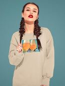 Two Wine Glasses Hoodie -Porter Hastings Designs