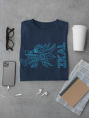 Ikal Text And Serpent Tee Men's -Ikal Designs