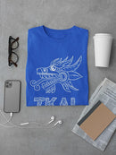 Ikal Text And Serpent Head Tee Men's -Ikal Designs