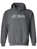 Serpent Head With Ikal Text Hoodie Men's -Ikal Designs