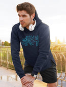 Serpent Head With An Ikal Text Hoodie Men's -Ikal Designs