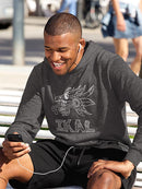 Ikal Text With A Serpent Head Hoodie Men's -Ikal Designs