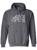 Ikal And Serpent Outline Hoodie Men's -Ikal Designs