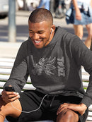 Ikal And Serpent Outline Hoodie Men's -Ikal Designs