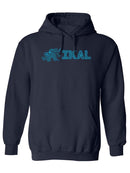 Ikal Text With Serpent Head. Hoodie Men's -Ikal Designs