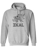Serpent Head With Ikal Hoodie Men's -Ikal Designs