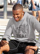 Serpent Head With Ikal Hoodie Men's -Ikal Designs