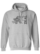 Ikal With A Serpent Head Hoodie Men's -Ikal Designs