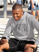 Ikal With A Serpent Head Hoodie Men's -Ikal Designs