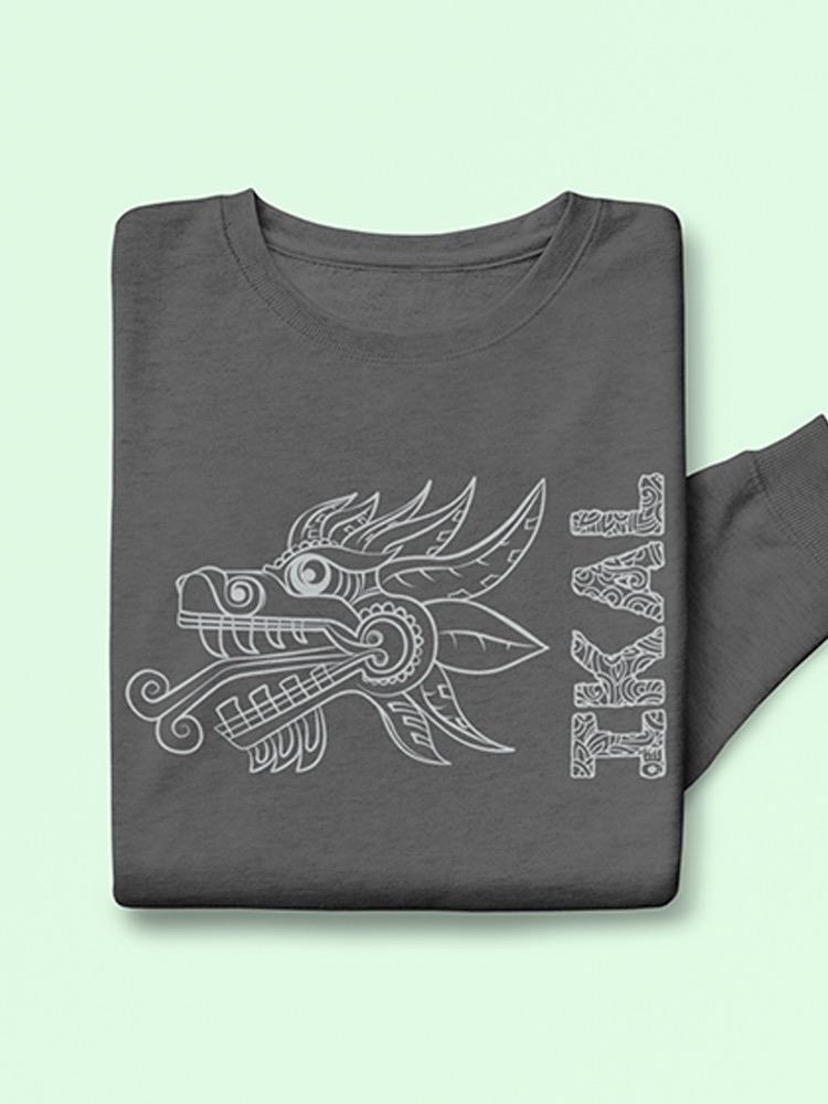 Ikal Text With A Serpent. Sweatshirt Men's -Ikal Designs