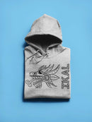 Ikal And A Snake Head. Hoodie Women's -Ikal Designs
