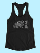 Snake Head With Ikal Text Tank Women's -Ikal Designs