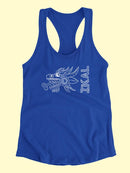 Snake Head With Ikal Text Tank Women's -Ikal Designs