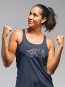 Snake Head With Ikal Text Tank Women's -Ikal Designs