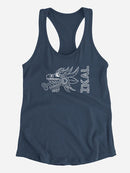 Snake Head With Ikal Text Tank Women's -Ikal Designs