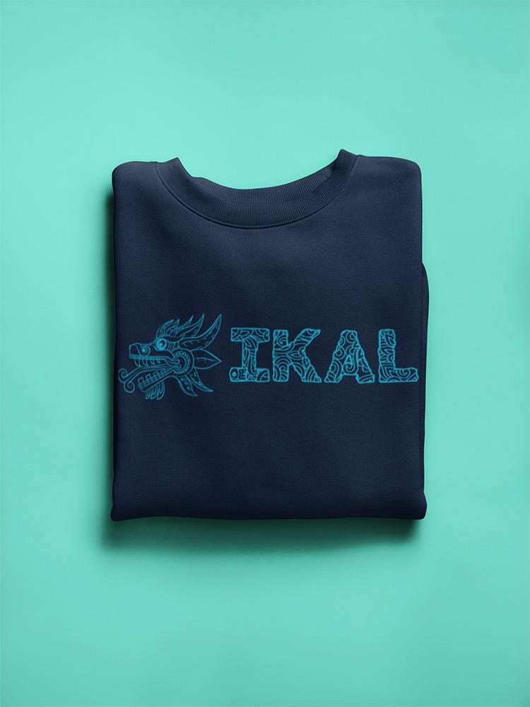 Ikal Text And Snake Outline Sweatshirt Women's -Ikal Designs