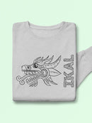 Ikal With A Snake Sweatshirt Women's -Ikal Designs