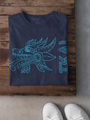 Snake Head Ikal Text Tee Women's -Ikal Designs
