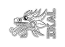 Ikal Dragon. Sticker -Ikal Designs