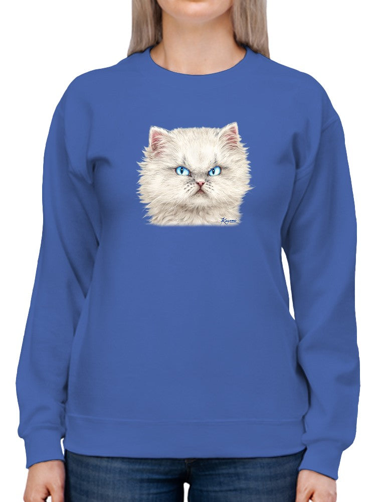 Angry Kitten Sweatshirt -Kayomi Harai Designs