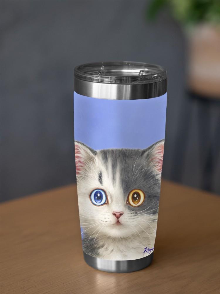 Two Cats With Two Eye Colors Tumbler -Kayomi Harai Designs