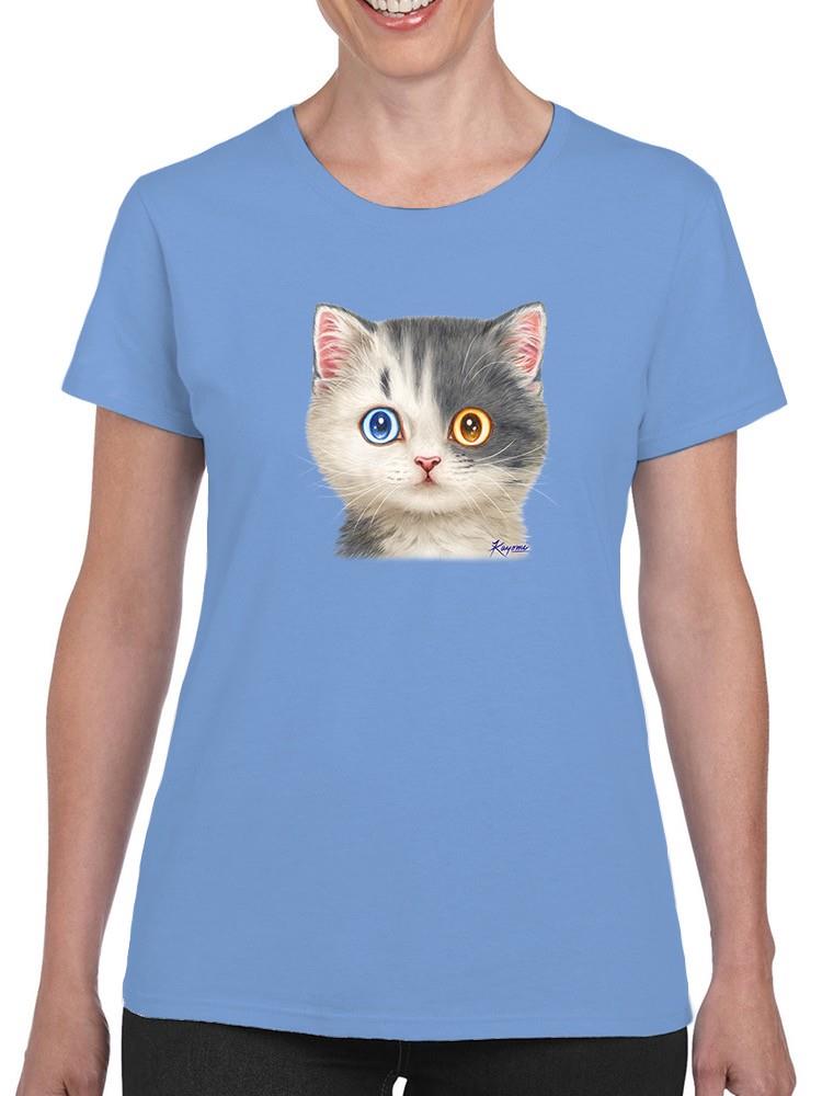 Two Cats With Two Eye Colors T-shirt -Kayomi Harai Designs