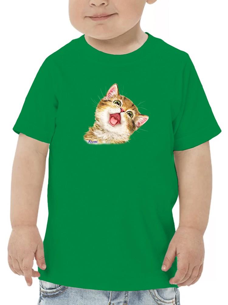 A Meowing Kitten T-shirt -Kayomi Harai Designs