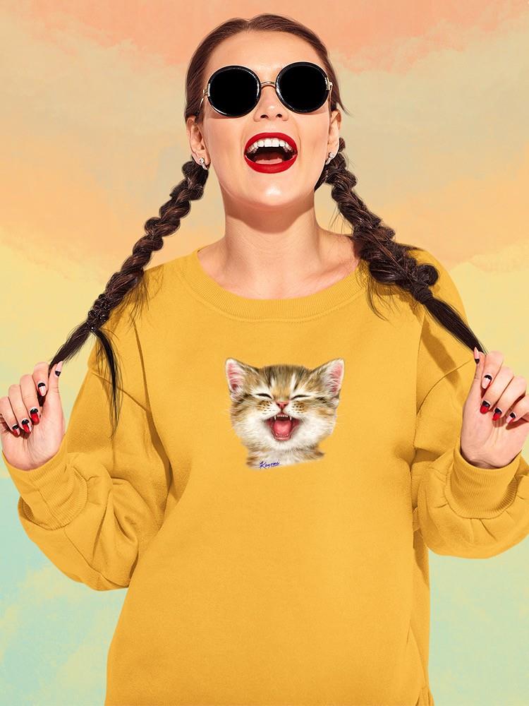 Laughing Kittens Sweatshirt -Kayomi Harai Designs