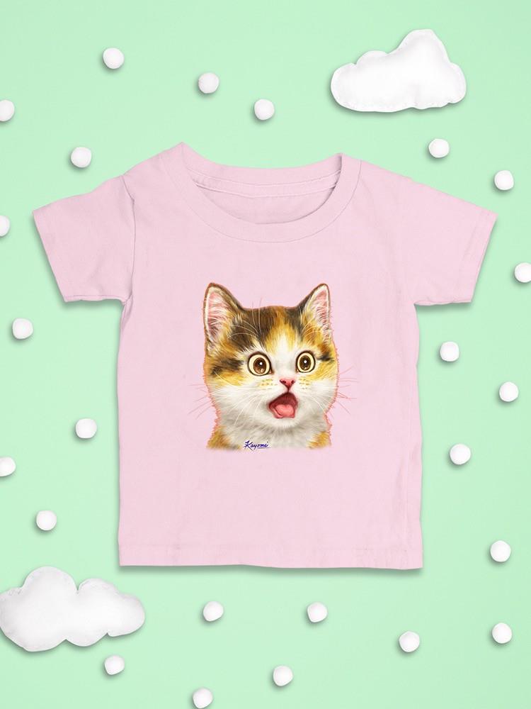 Surprised Kitten T-shirt -Kayomi Harai Designs