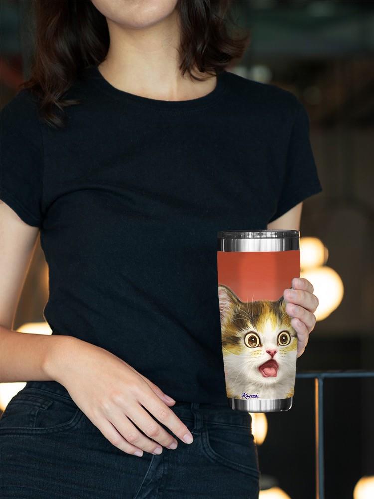 Surprised Kitten Tumbler -Kayomi Harai Designs