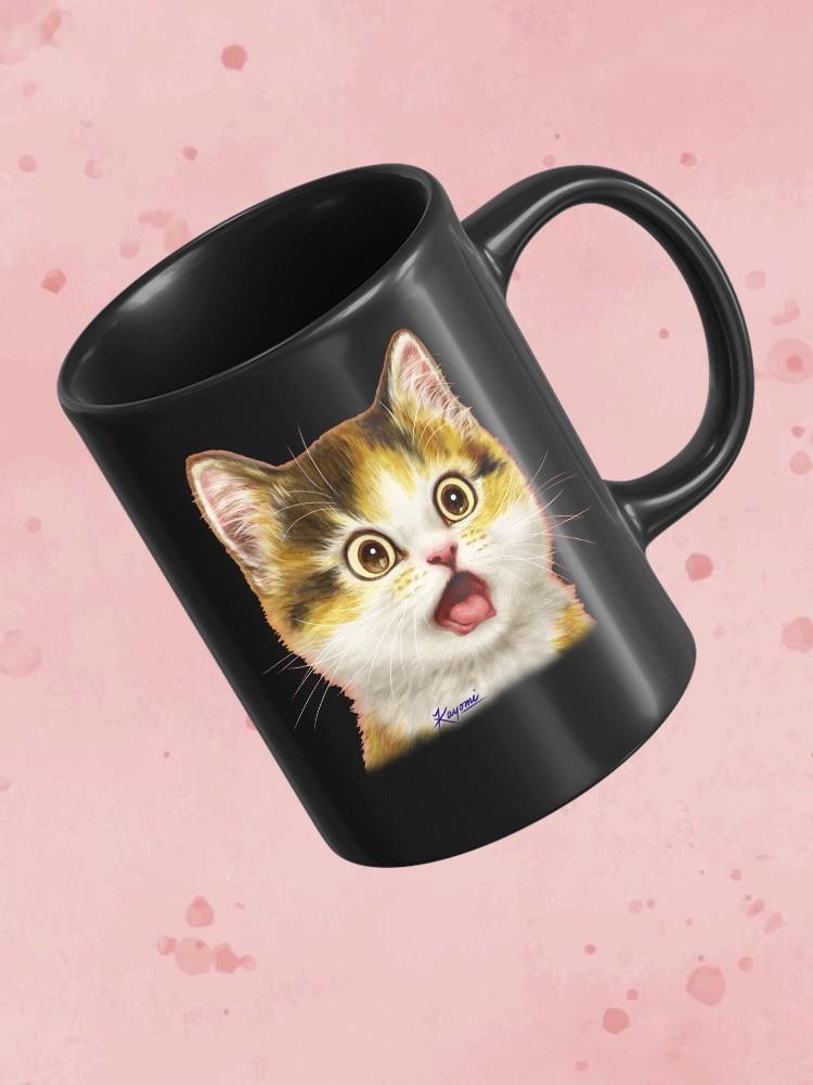 Surprised Kitten Mug -Kayomi Harai Designs