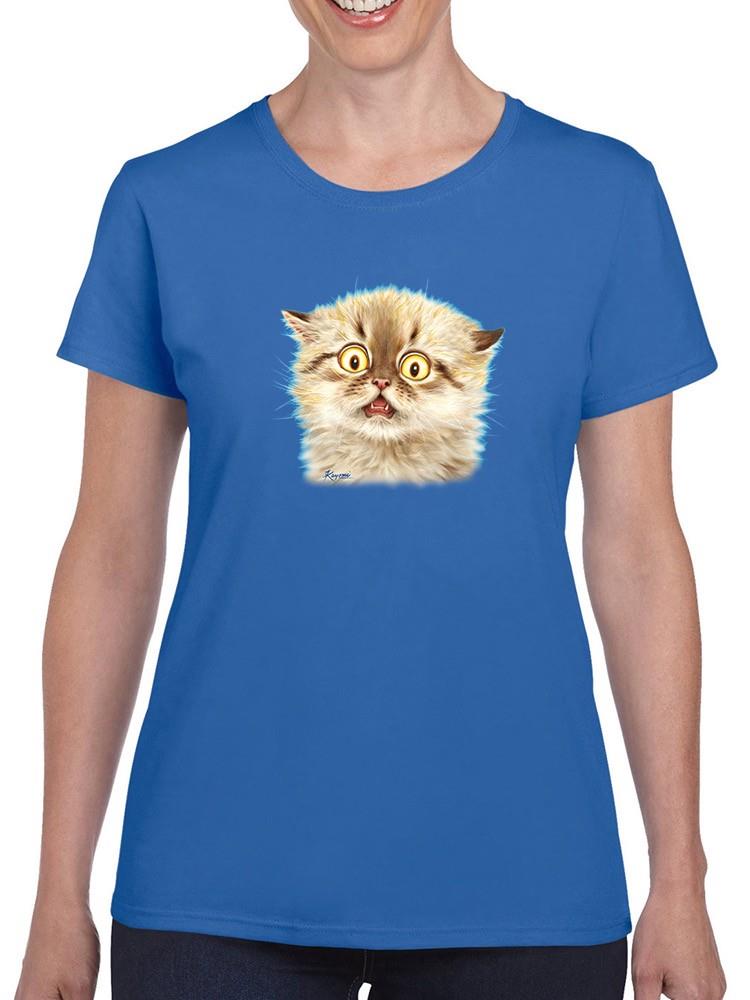 Scared Kitten T-shirt -Kayomi Harai Designs