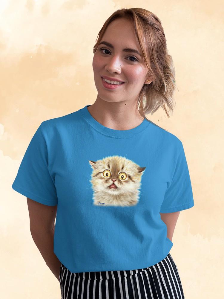 Scared Kitten T-shirt -Kayomi Harai Designs