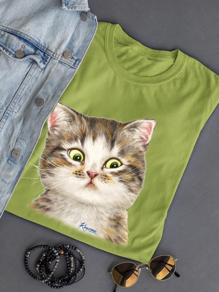 Doubtful Kitten T-shirt -Kayomi Harai Designs
