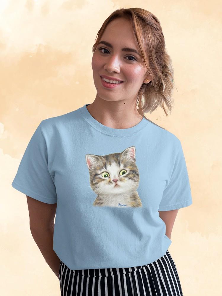 Doubtful Kitten T-shirt -Kayomi Harai Designs