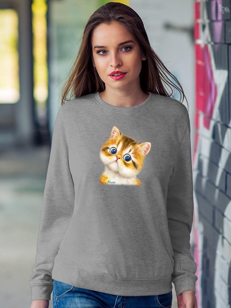 Two Cute Kittens Sweatshirt -Kayomi Harai Designs