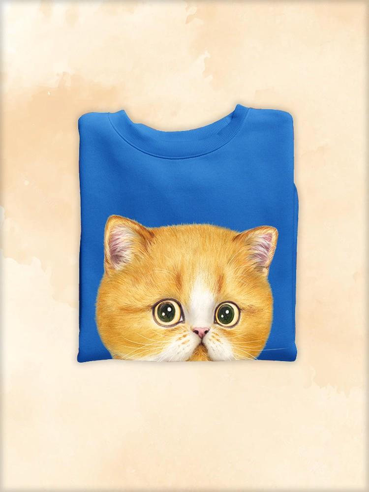 Staring Kitten Sweatshirt -Kayomi Harai Designs