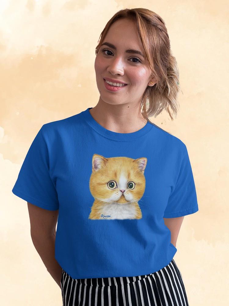 Staring Kitten T-shirt -Kayomi Harai Designs