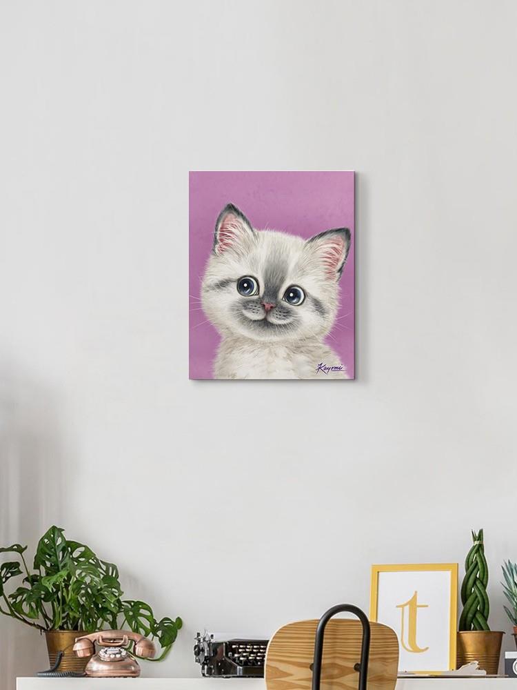 Happy Kitten Wall Art -Kayomi Harai Designs