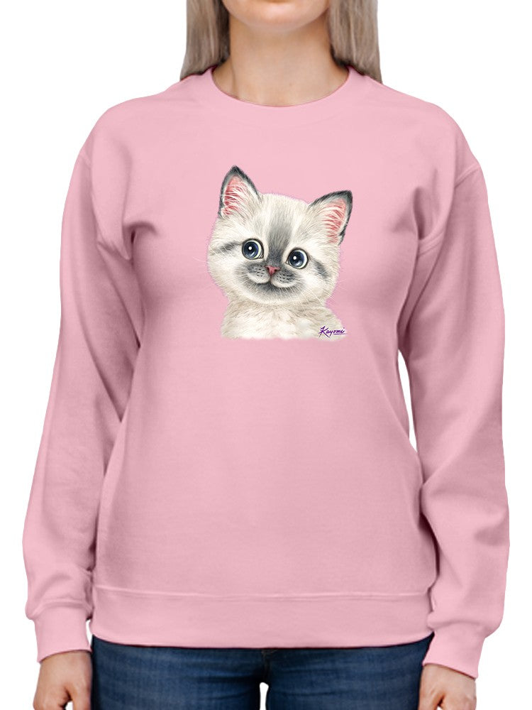 Happy Kitten Sweatshirt -Kayomi Harai Designs