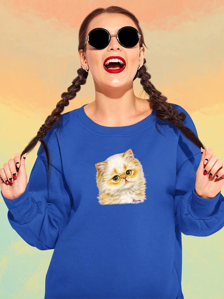 Disappointed Kitten Sweatshirt -Kayomi Harai Designs