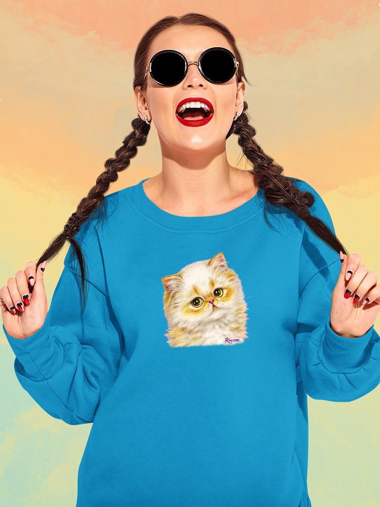 Disappointed Kitten Sweatshirt -Kayomi Harai Designs