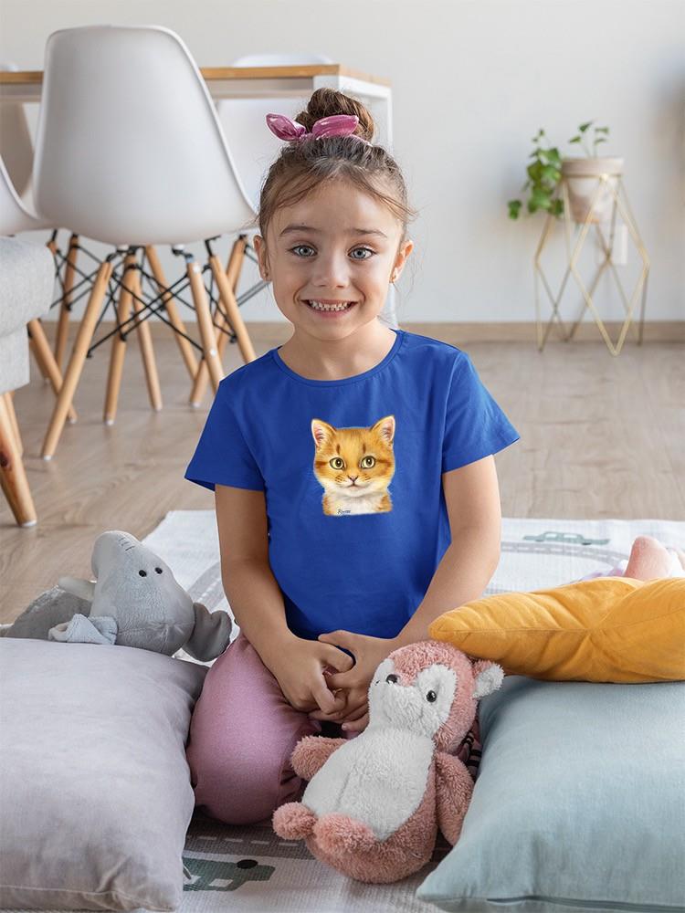 Mildly Happy Kitten T-shirt -Kayomi Harai Designs