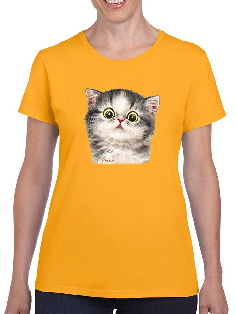 Kittens Staring T-shirt -Kayomi Harai Designs