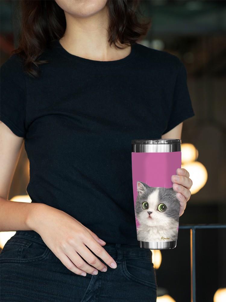 Suspicious Cat Tumbler -Kayomi Harai Designs